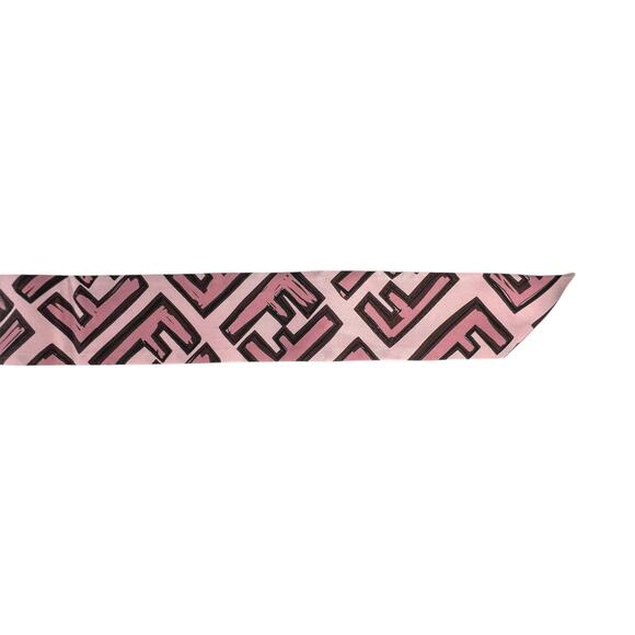 Fendi Zucca Pink Twilly - Picture 5 of 8